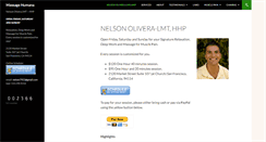 Desktop Screenshot of massagehumana.com